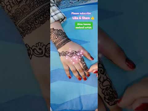 Unique 2 /Easy Mehndi Design by Aine #art #mehndi #mehndidesign #henna #shortsfeeds