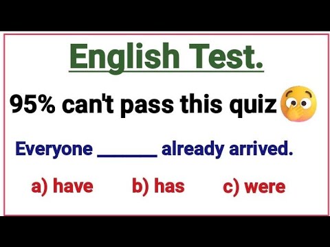 English Grammar Test ✍️📖 95% can't pass this quiz 😲