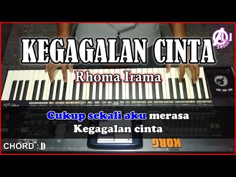 KEGAGALAN CINTA - Rhoma Irama - Karaoke Dangdut Korg pa3X (Chord&Lirik)