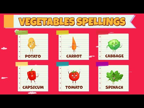 Vegetables name with spelling | vegetables name with pronunciation | vegetables name with pictures