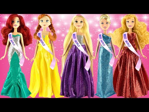 Play doh disney princess ariel anna rapunzel aurora cinderella disney princess play doh toys