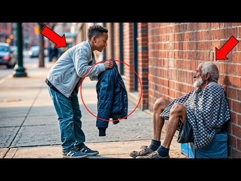 12-Year-Old Gives His Only Jacket to a Homeless Man, The Next Day a Millionaire Shows Up at His Door