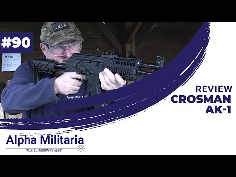 Semi-automatic BB air rifle. Crosman AK-1 full review and test.