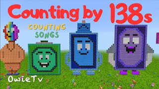 Counting by 138s Song | Minecraft Numberblocks Counting Songs | Math and Number Songs for Kids