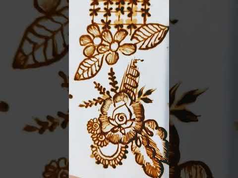 💕🥀Border mehndi design|Floral design for full hand ✋mehndi design🌿🌷|#art #shorts #viralshorts