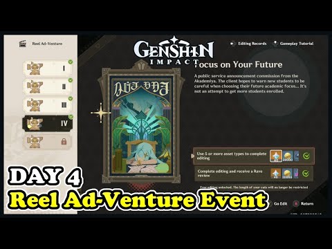 Reel Ad-Venture Event Part 4 "Focus on Your Future" Genshin Impact