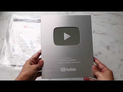 Thank you all for 100K! Youtube Silver Button Unboxing