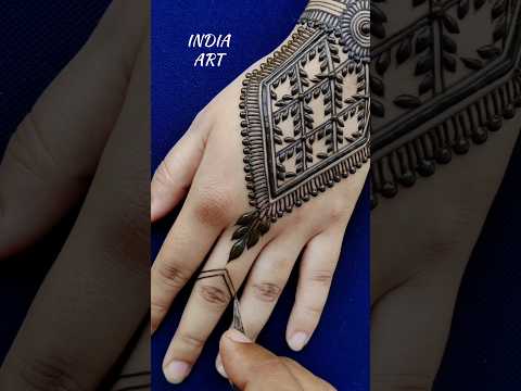 Very beautiful and stylish mehndi design #mehndi #henna #hennatattoo #youtubeshorts #hennaart