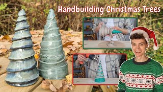 How to Handbuild A Christmas Tree // easy clay slab building technique + a fun challenge!