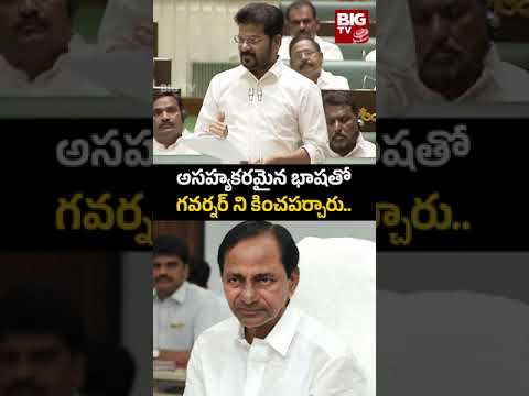 CM Revanth Reddy | అసహ్యకరమైన భాషతో గవర్నర్ ని కించపర్చారు | BIG TV