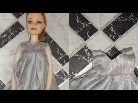 Diy Barbie frock making