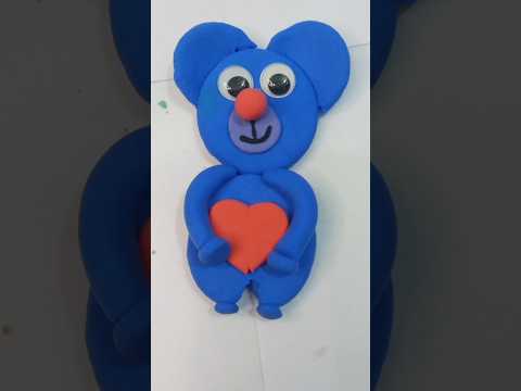 #claymodeling #clayart #playdoughcartoon #claycrafts  #playdoughbear