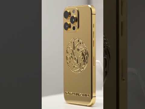 Tom Glynn-Carney receives the first-ever Leronza 24K Gold iPhone 16 Pro Max