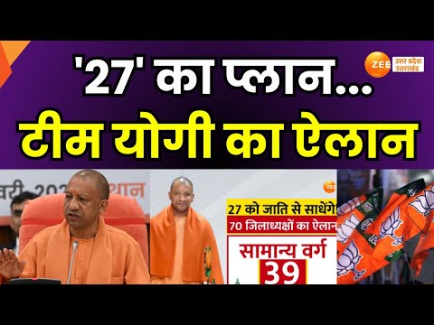 Mission 2027 : '27' का प्लान..टीम योगी का ऐलान, 70 जिलाध्यक्षों के नाम की घोषणा | CM Yogi |