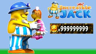 Incredible jack no limit money coins and all levels with game guardian