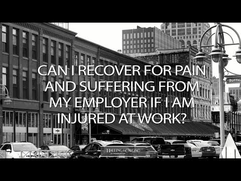 Can I recover for pain and suffering from my employer if I am injured at work