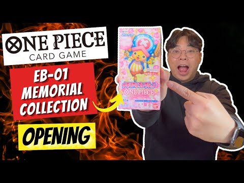 NEW One Piece Extra Booster (EB-01) Memorial Collection Booster Box Opening