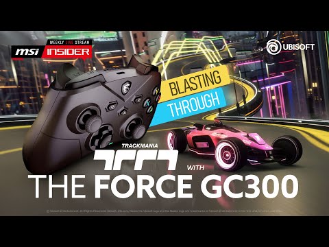 Blasting through Trackmania with the FORCE GC300 WIRELESS