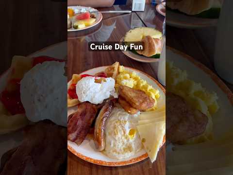 Perfect day on a Cruise? #fun #cruise #cruisemoments #beach #travel #msc #royalcaribbean #eats