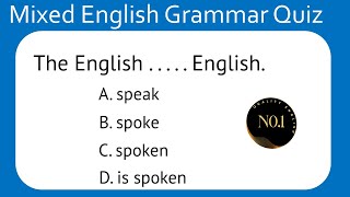 Mixed English Grammar Quiz | Mixed Grammar practice test | 20 Questions | No.1 Quality English