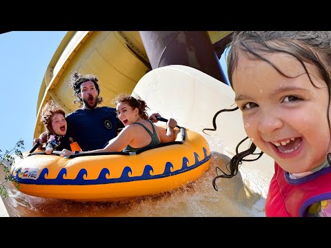 GiANT WATER SLIDES in MEXiCO!! Family Pool Party at a Splash Pad & Water Park with Adley Niko Navey