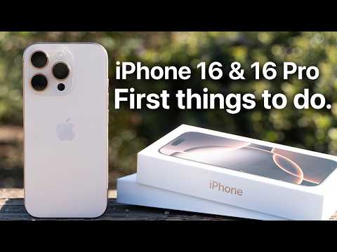 iPhone 16 & 16 Pro - First 40 Things To Do! (Tips & Tricks)