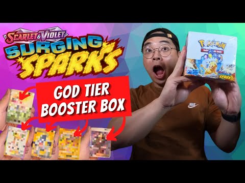 Is this the BEST Pokemon Surging Sparks Booster Box Opening of All Time?