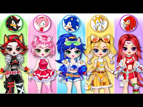 Sonic the Hedgehog 3: Disney Princess Get NEW FASHION | Best DIY Fashion Paper Dolls