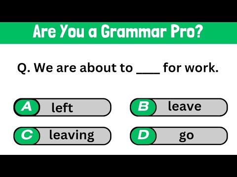 English Grammar Quiz For Beginners l Let's go.... #grammarquiz