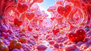 ❤️ Ultra HD Valentine's Day Background | 4K Animated Hearts Screensaver |  Copyright Free Footage ❤️