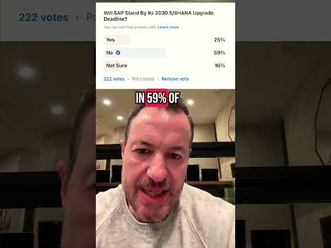 This could be the reason why SAP WILL NOT stick with its 2030 deadline for S/4HANA upgrades!