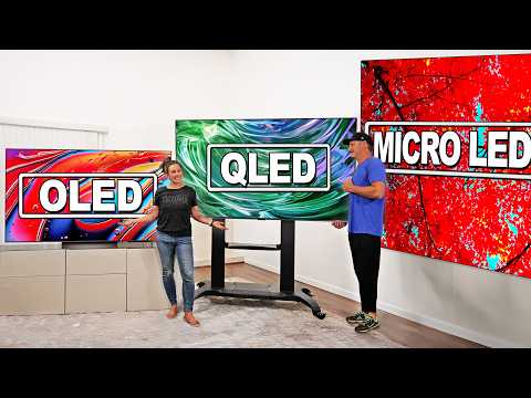 TV Types Explained - QD-OLED, MiniLED, OLED,  & MicroLED