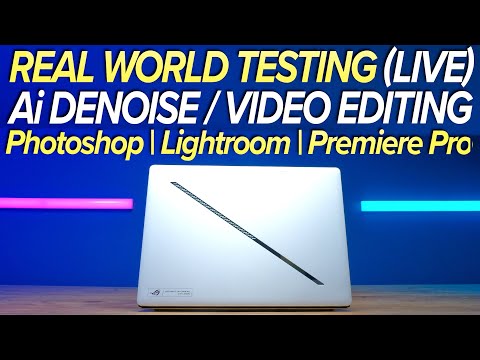 Ai DeNoise & Video Editing Zephyrus G14 | Live REAL WORLD Test