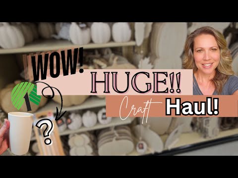 You won't believe what I found!!  🤩 Dollar Tree and Hobby Lobby Mega Haul!  New Finds!