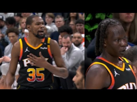 Bol Bol got UPSET at Kevin Durant for not passing the ball earlier & Durant  "My BAD bro! My fault"