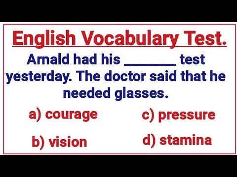 English Vocabulary Test ✍️ Can you pass this quiz?📖📘✍️