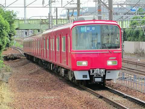 懐かし写真動画 2017年9月13日(水)撮影 神宮前駅にて 1313列車 急行 岐阜行 名鉄 3100系3122F②全検明け 白HIDライト 三菱IGBT車＋3500系3504F④