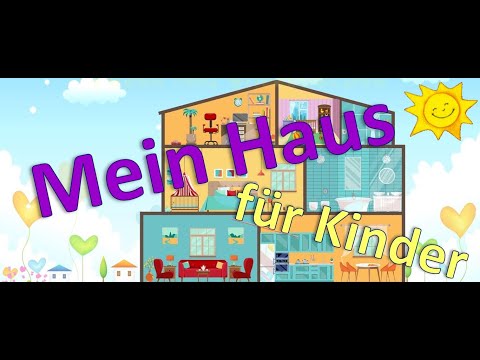 German lesson: My house ! Mein Haus + TEST + PDF (EnglishCC) ! Deutsch lernen !! Übungen für Kinder