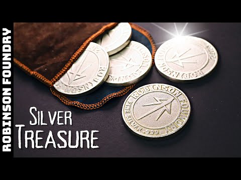 I made my own SILVER COINS! - Making custom silver rounds - 3d printing to metal casting