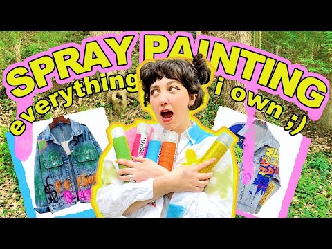 Let’s thrift & spray paint my entire closet (not really but maybe?) 🌈 thrift flip custom DIY