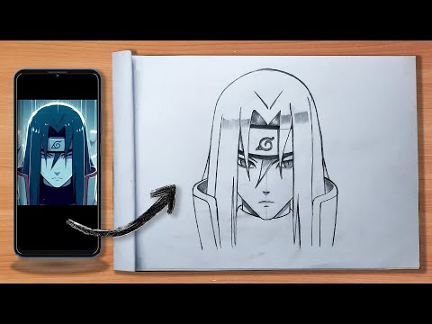 How to draw Anime boy step by step | Naruto drawing easy | Sketchbook tour