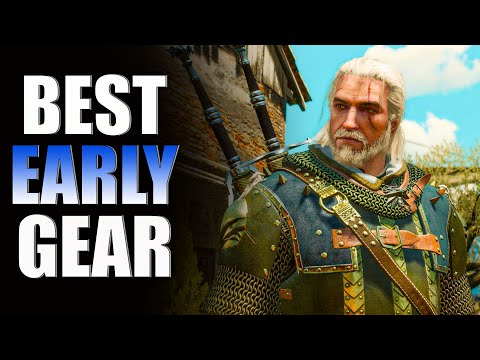 The Witcher 3 Guide: How To Get The BEST Early Gear! GRIFFIN School Gear (Armor & Swords Location)