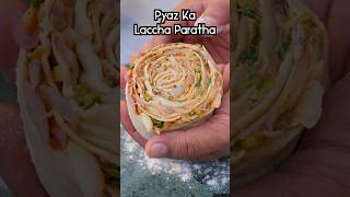 100 layers Lacha onion paratha #food #recipe #cooking #bharatzkitchen