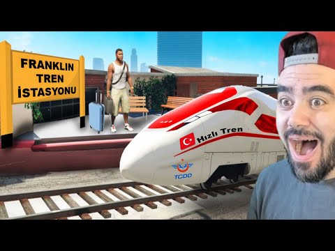 FRANKLININ EVINE HIZLI TREN GELDI - GTA 5 MODS