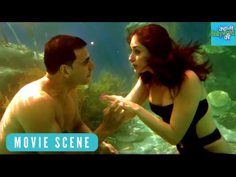 अक्षय कुमार करते है करीना को अंडरवाटर प्रोपोज़ | Kambhakh Ishq Movie Scenes | Kareena K, Akshay K