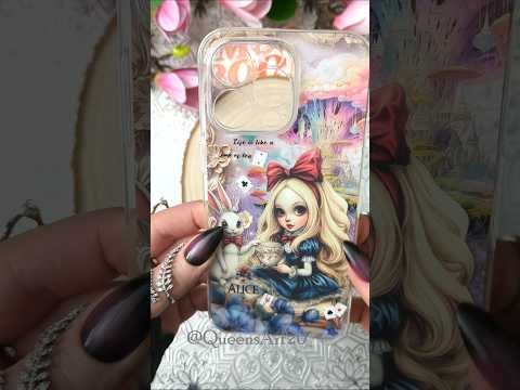 ASMR | DIY phone case insert | Alice in Wonderland | journal with me!#journal #asmr #scrapbook #art