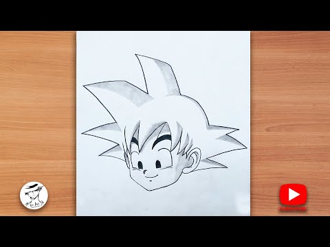 How to draw Goku step by step | Easy drawing ideas for beginners | Goku drawing tutorial