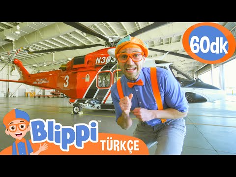 Blippi Yangın Söndürme Helikopteri Keşfediyor 🚁 Blippi Türkçe - Çocuklar için Eğitici Videolar