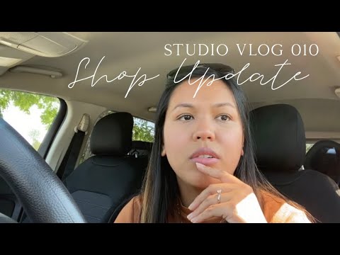 Studio Vlog 010  ☆ New Paintings + Shop Update | Cozy Art Vlog ☽ Katherine Schiller Art