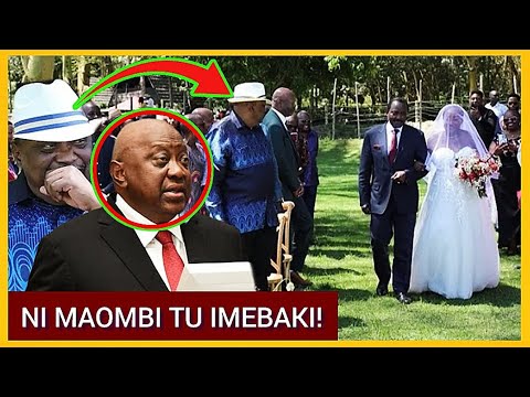 Sickness? Kenyans In Shock After Seeing UHURU Kenyatta Attending Kalonzo's Daughter Wedding